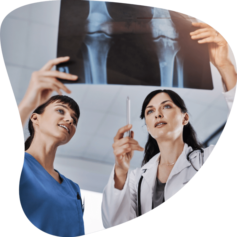 Orthopedic Doctors Look at Health Imaging Records